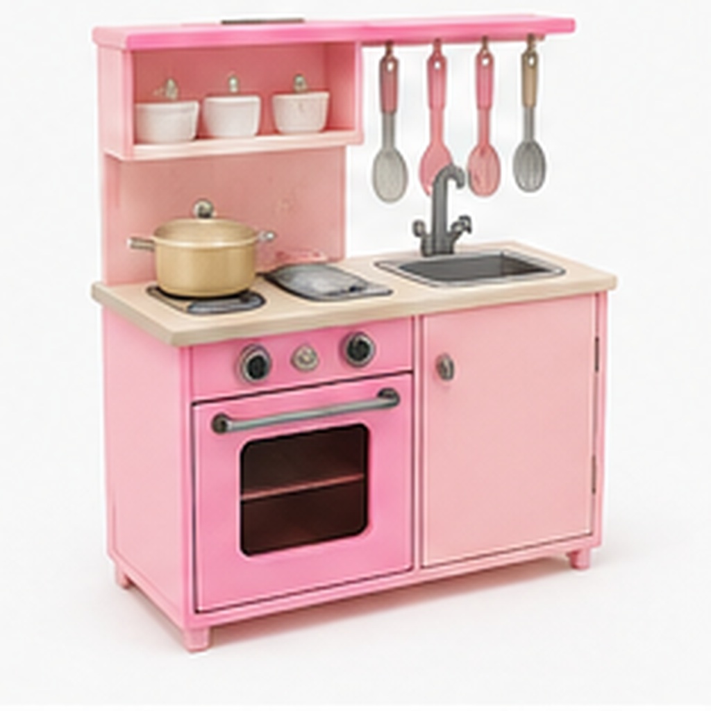 Pembe Oyuncak Mutfak Seti